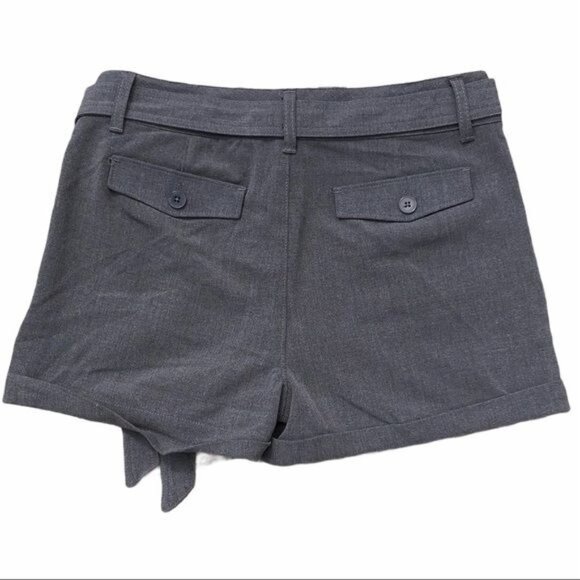 Candie's Girl Gray Belted Shorts Size 16 Polyester/Rayon/Spandex Blend - Picture 2 of 6